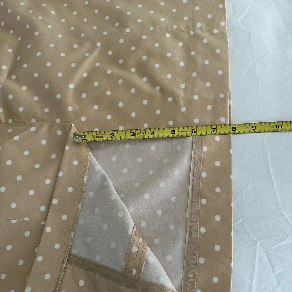 J Crew Skirt, polka dots, tan/white, size 6